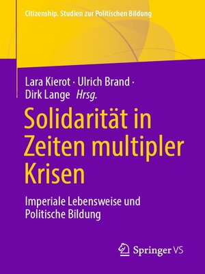 cover image of Solidarität in Zeiten multipler Krisen